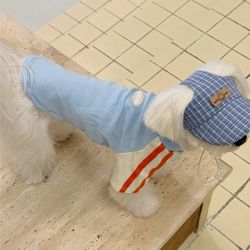 Ropa de verano para perros sin sombrero, camiseta informal versátil para perros, adecuada para perros pequeños y medianos, Chihuahua, Bulldog Francés, camisa para mascotas - imagen 2