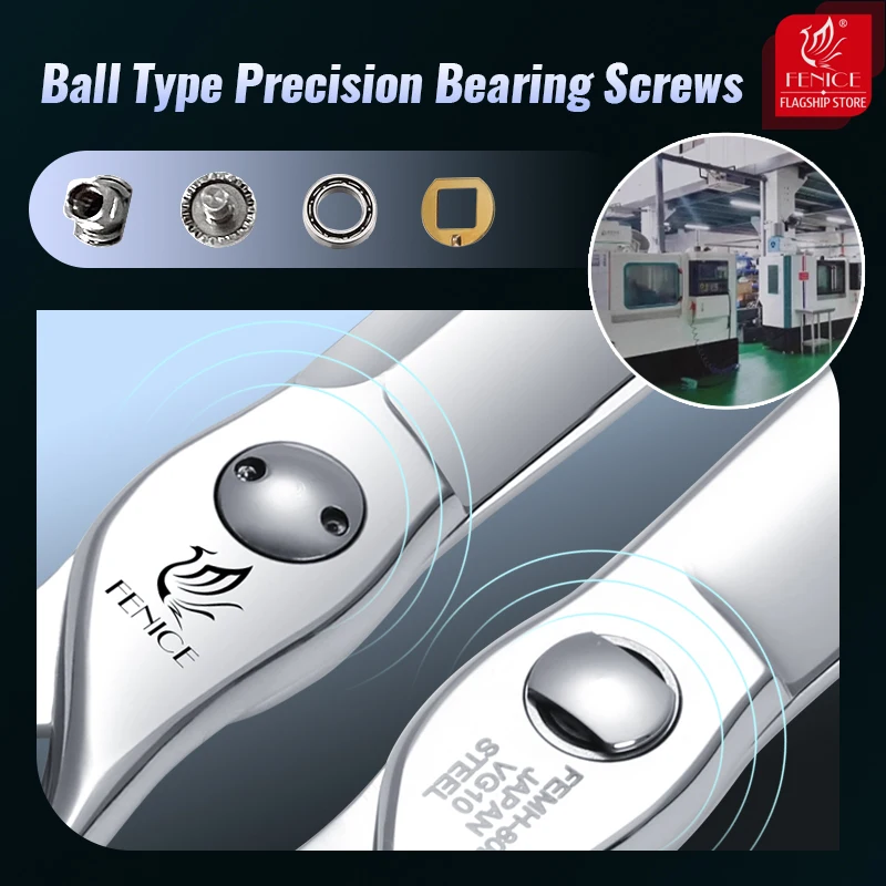 Fenice alta gama JP VG10 acero profesional 7/7, 5/8 pulgadas mascota recta cuidado cortador de pelo de perro tijeras rodamiento tornillo cizalla para perros - imagen 5