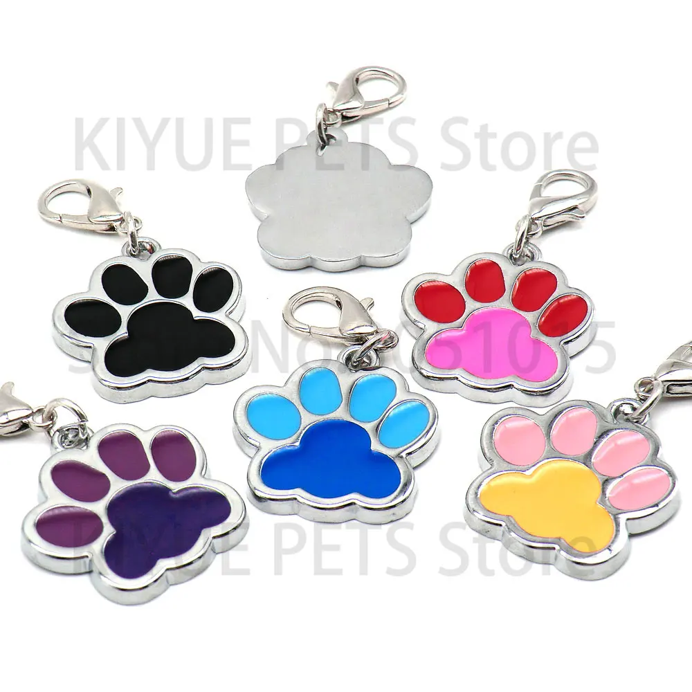 Venta al por mayor, 100 Uds., colgante con etiqueta con nombre de pata, hueso antipérdida, collares para perros personalizados, Collar para perros personalizado, accesorios, etiqueta de identificación, mascota Pr - imagen 4