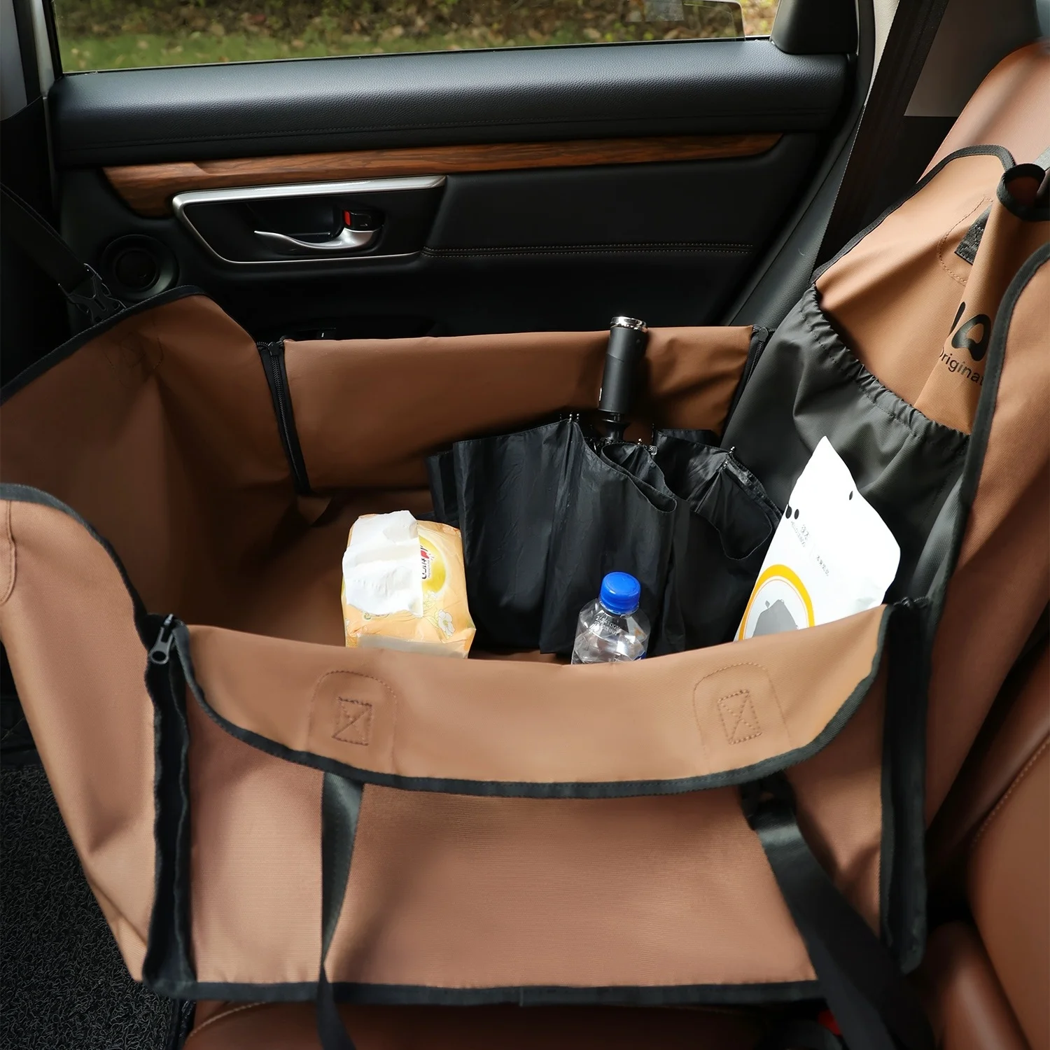 Cojín para asiento de coche para mascotas, portador de coche para mascotas, impermeable, resistente a las manchas, esencial para paseos en coche para perros, asiento de coche para perros y gatos - imagen 5