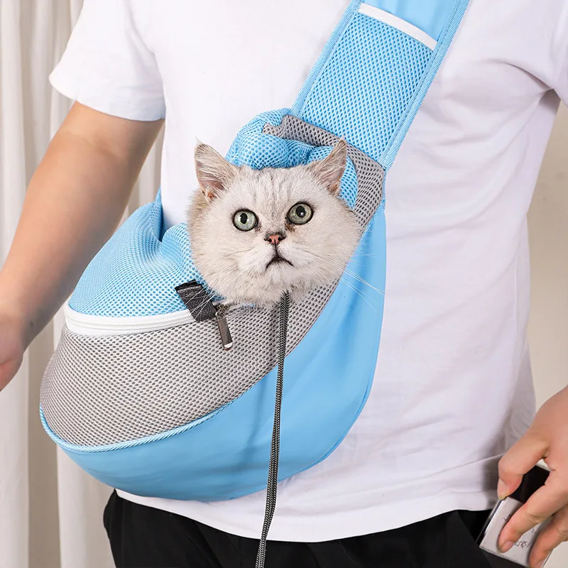 Mochila bandolera transpirable para gatos y perros - imagen 3