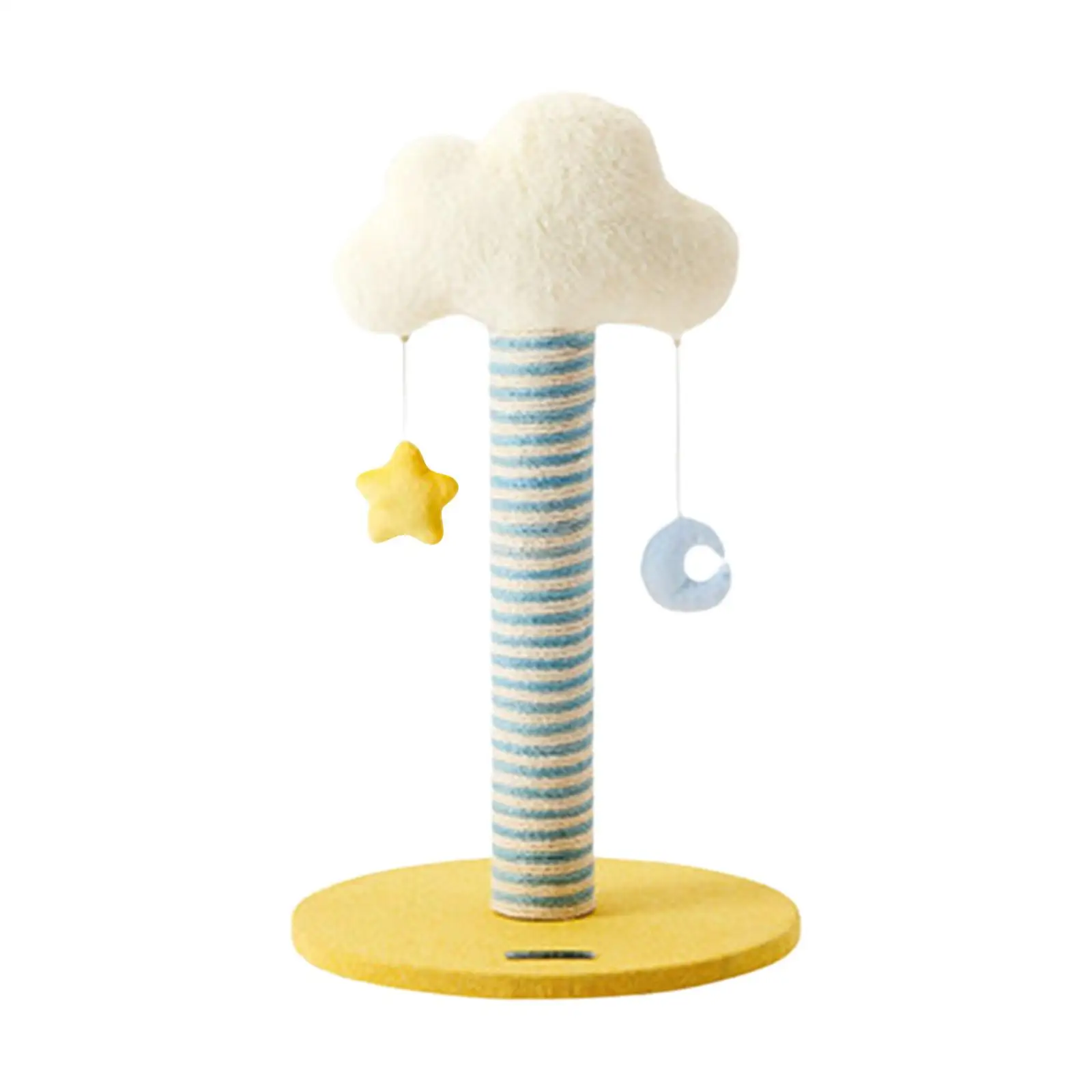 Cat Tree Cat Play Activity Cute Furniture Protector Cat Climbing Tower with Moon Stars Play Ball Toys for Kitty Activity Center