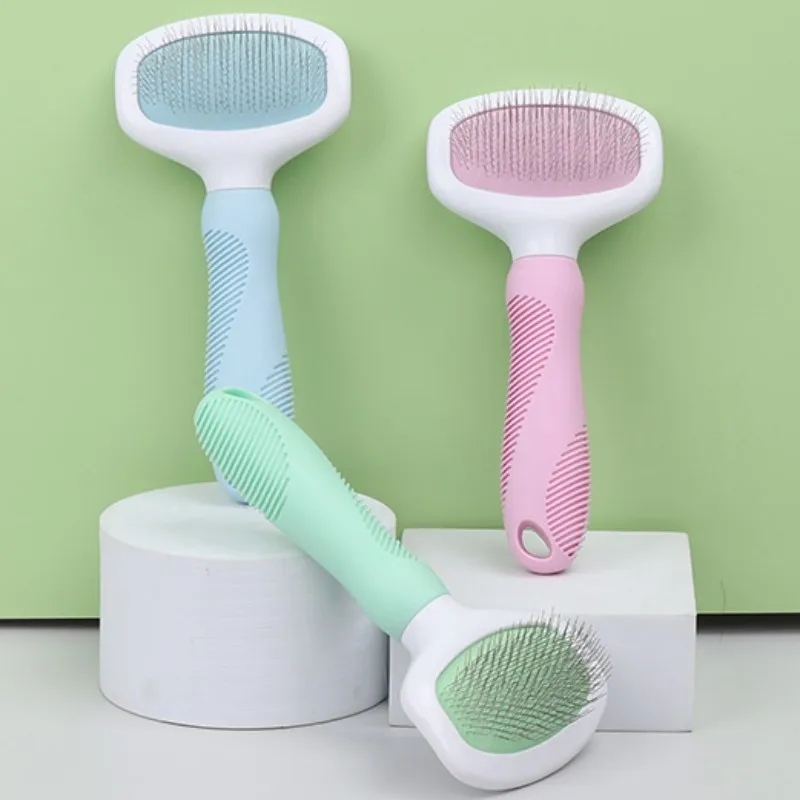 Cepillo de acero inoxidable para perros, peine de pelo de gato, peines de apertura de nudo de pelo, productos para mascotas - imagen 2