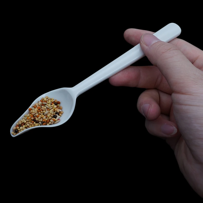 Cucharas de plástico resistentes al calor para alimentación de aves de bebé, utensilios de comida líquida para animales pequeños, 5/10 piezas - imagen 3