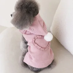 Conjunto navideño para gatos y perros - ropa de invierno con sombrero