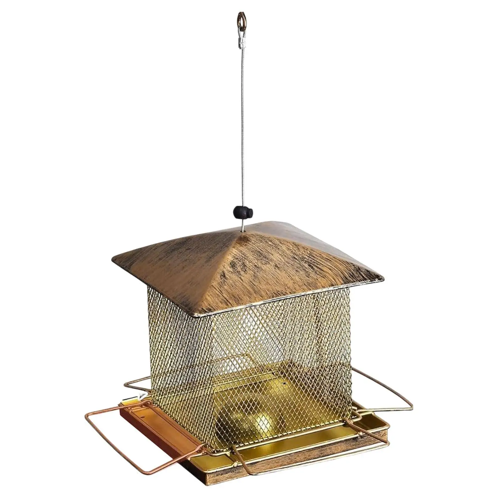 Soporte para comedero de pájaros colgante exterior, comedero para amantes de los pájaros, jardín exterior - imagen 3