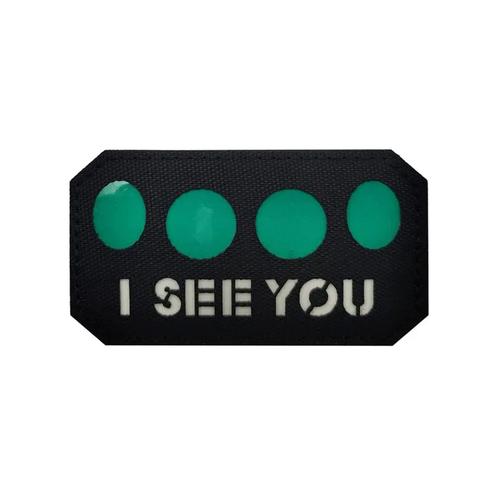 Parche reflectante para brazalete, accesorio táctico de adorno, reflectante, I SEE YOU IR - imagen 4