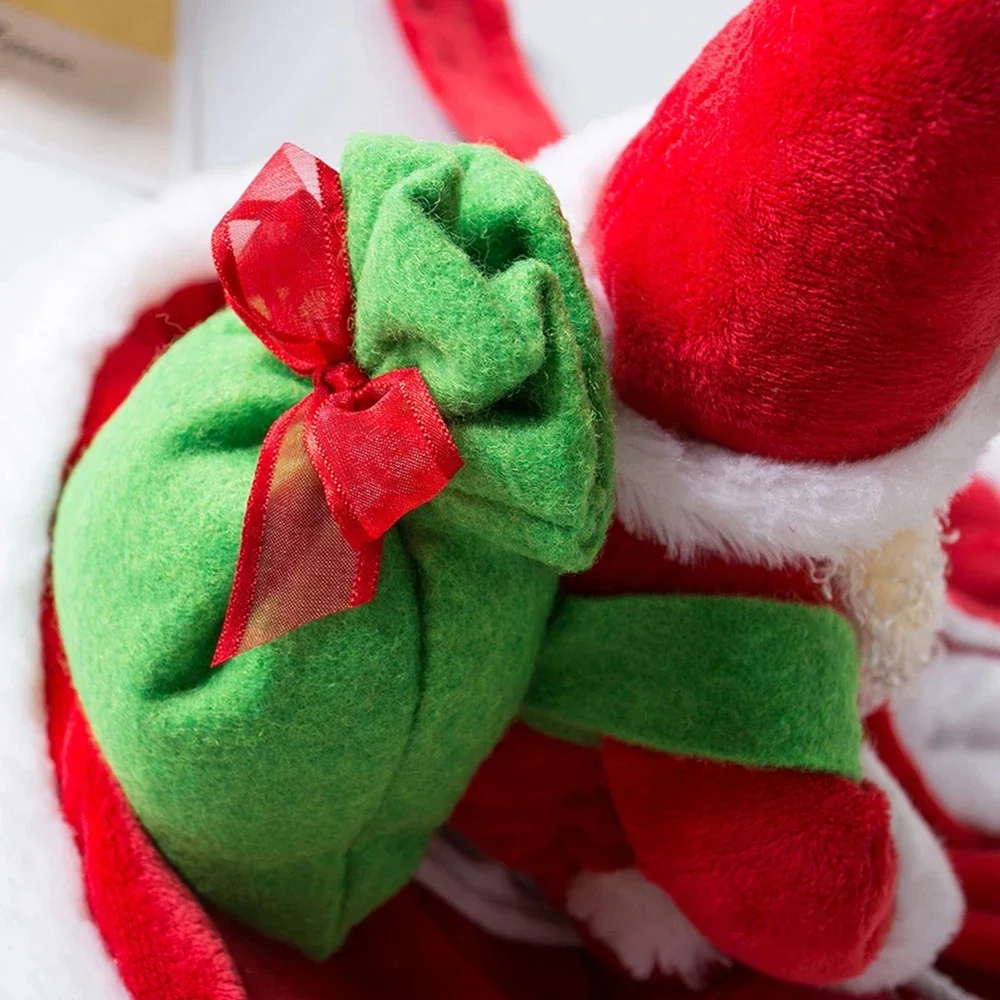 Disfraz de Navidad para perro de Papá Noel, divertido traje navideño para mascotas, chaqueta estilo Papá Noel en ciervo para Halloween y fiesta de Navidad - imagen 4