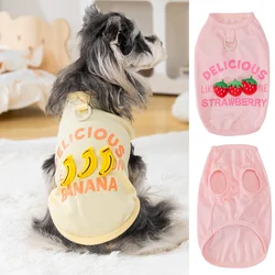 Chaleco sin mangas capucha frutas 3D perros pequeños