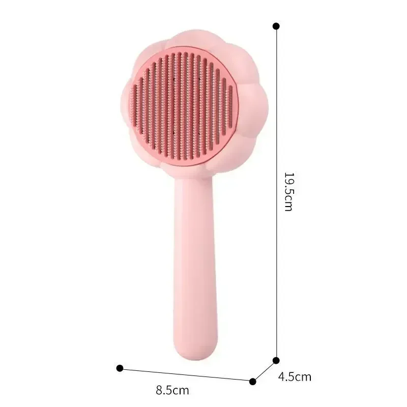Cómodo peine para el pelo de mascotas en forma de girasol, dispositivo de belleza para el pelo de gato, depilación de perros y gatos, suministros de cuidado de limpieza, accesorios para gatos - imagen 5