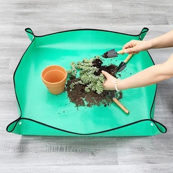 Alfombrilla plegable impermeable para trasplantar plantas en jardin