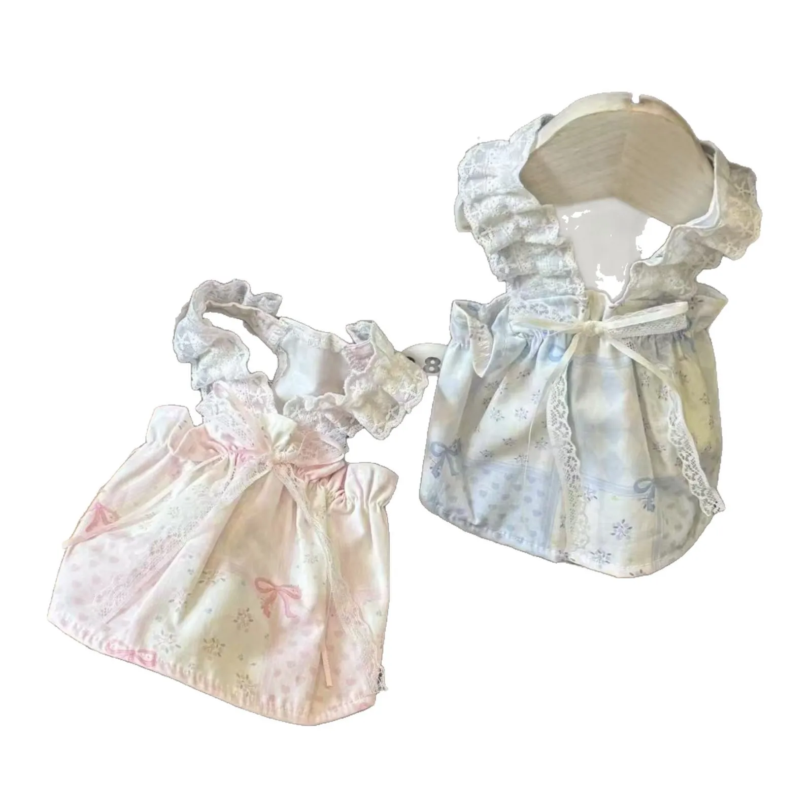 Falda de primavera y otoño para mascotas, perro, princesa, lazo de viento, corazón trasero, peluche para perros pequeños, decoración dulce, ropa para cachorros pequeños - imagen 4