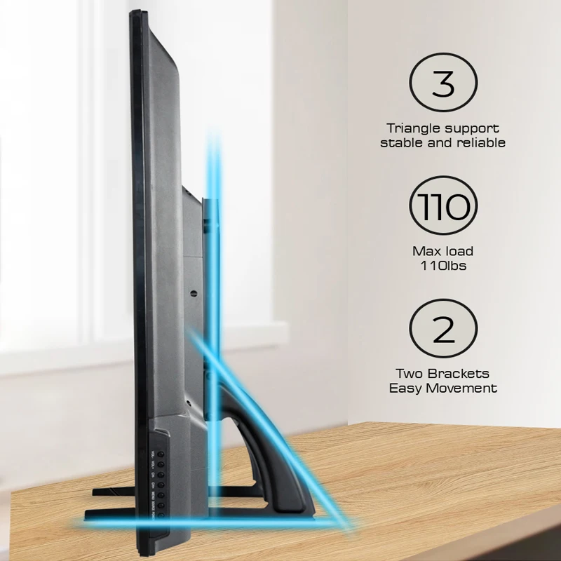 Soporte de TV de mesa BEISHI, Pedestal para LCD de 14-42 pulgadas/LED/OLED/Plasma, soporte Universal ajustable para Monitor de pantalla de TV, pies de TV - imagen 3