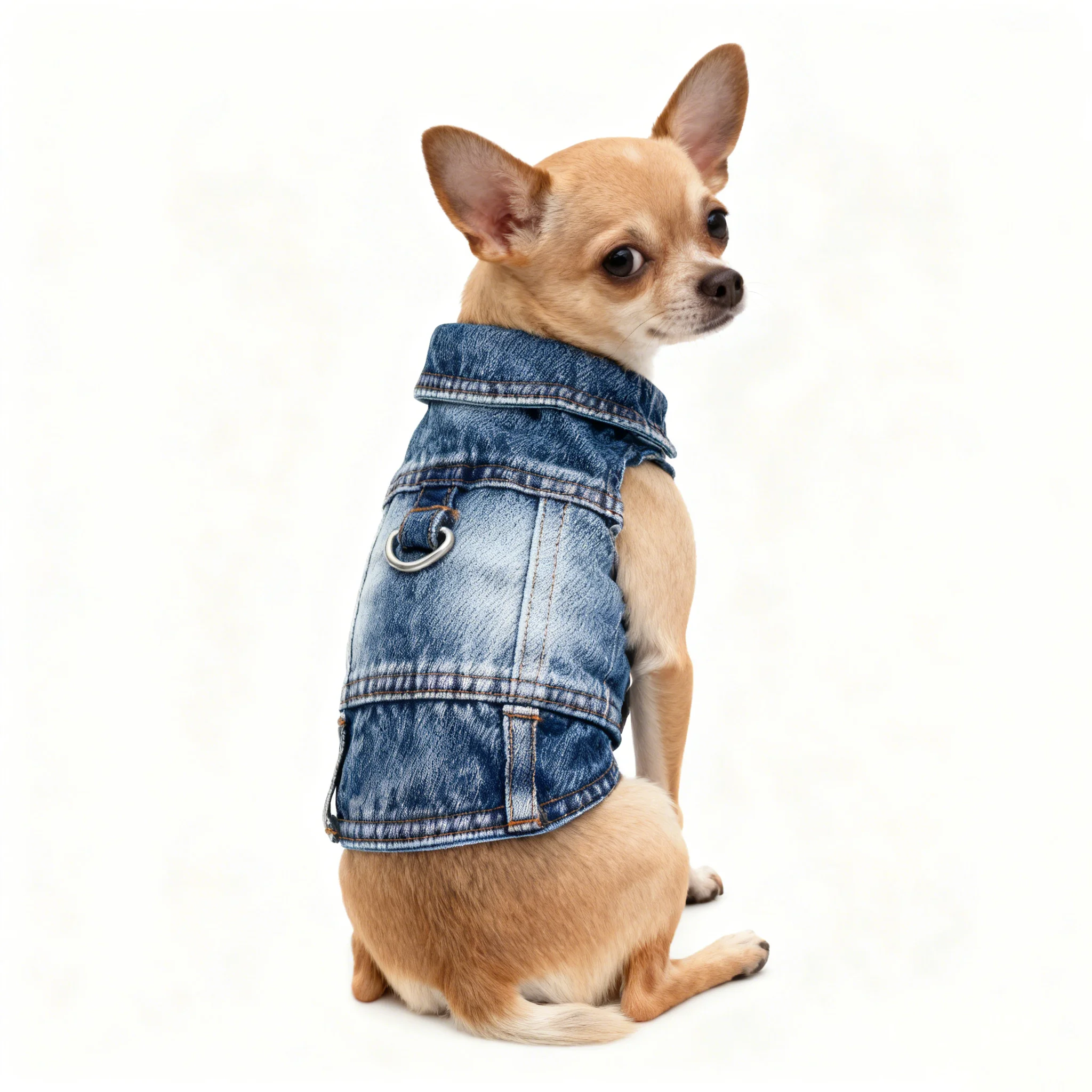 Chaqueta de jeans para perros camisetas frías camisetas para perros para perros pequeños perros gatos gatos arneses chalecos ropa de diseño lavado ropa para perros - imagen 5