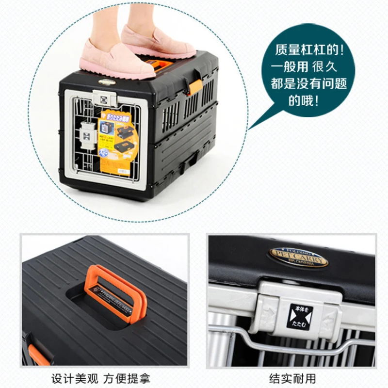 Transportín plegable portátil para coche, gatos y perros - imagen 4