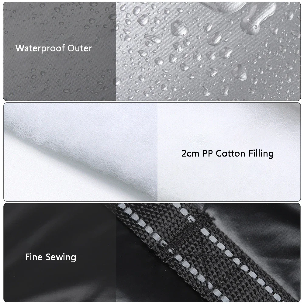 S-7XL chaqueta para perros, abrigo para perros grandes con arnés, ropa cálida de invierno para perros pequeños, medianos y grandes, disfraz de Bulldog Francés Yorkie - imagen 3