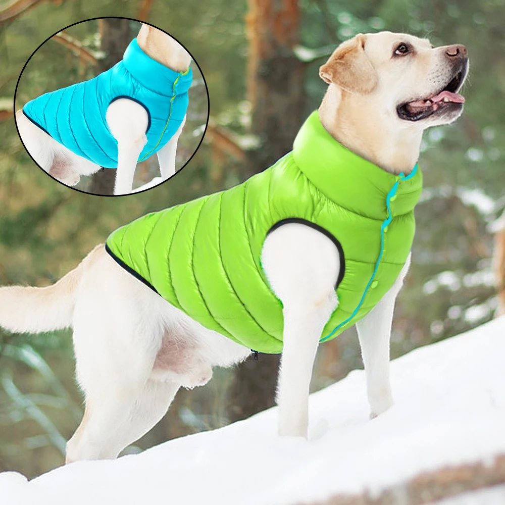 Chaqueta suave de invierno para perros, ropa Reversible de invierno para perros, chaleco, abrigo, ropa gruesa para mascotas, traje impermeable para perros pequeños, medianos y grandes - imagen 5