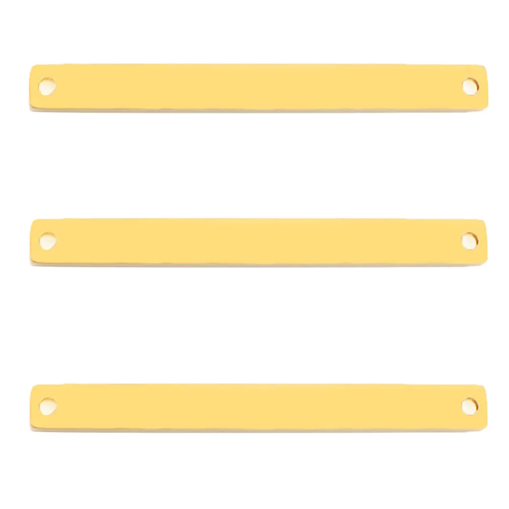 Etiqueta de identificación personalizada para perro mascota, 20 piezas, rectángulos en blanco, colgante de acero inoxidable, Collar grabable, placa con nombre, accesorios para Collar