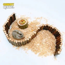 Accesorios madera para hámster y ratas – escalera puente escondite