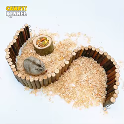 Accesorios madera para hámster y ratas – escalera puente escondite