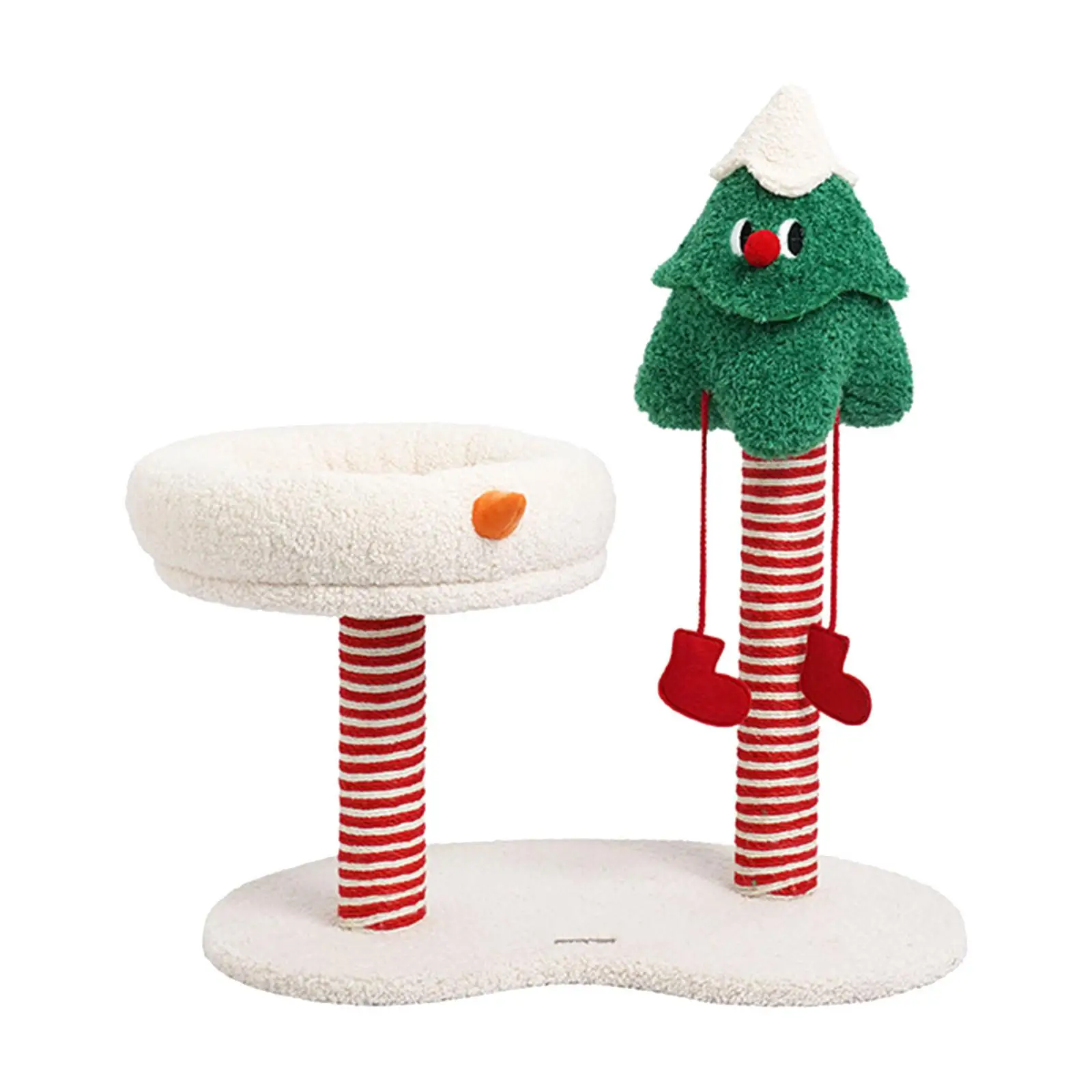 Cat Scratching Post Christmas Theme Cat Climbing Frame for Kittens Jumping