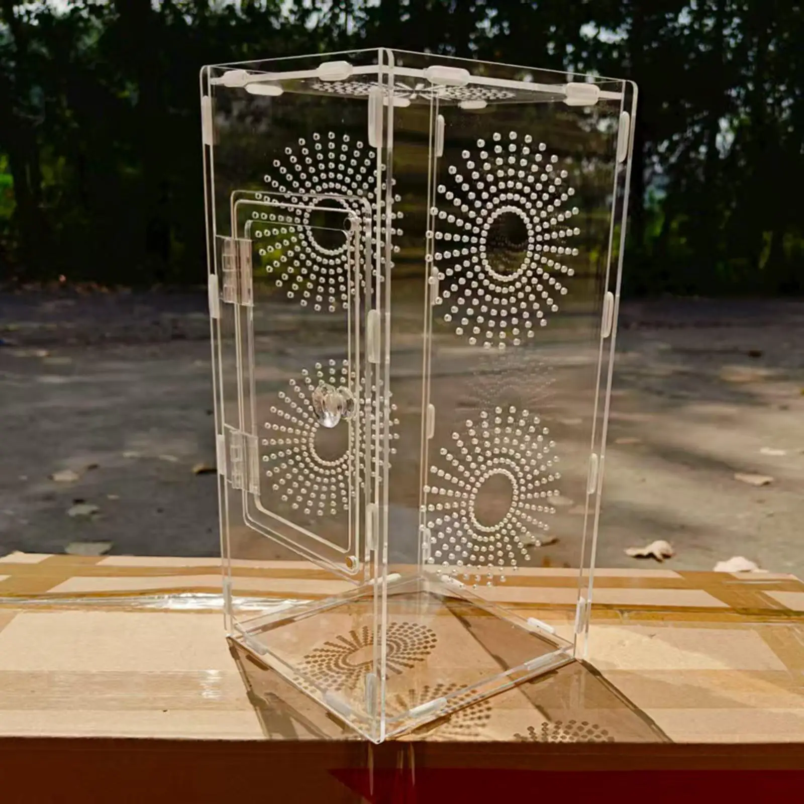 Caja de cría de instalación rápida de terrario de reptiles pequeño acrílico de montaje DIY - imagen 5