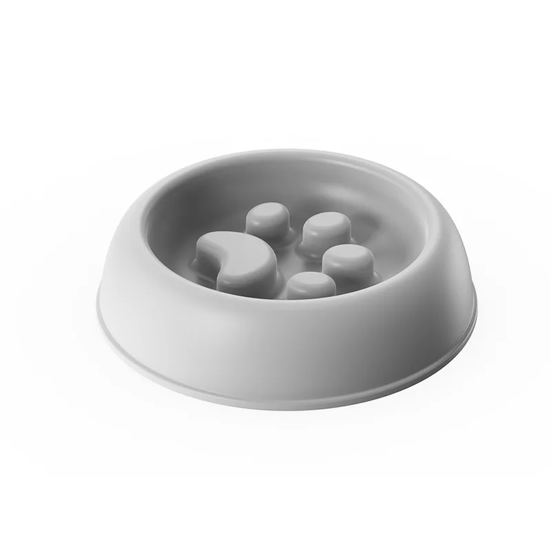 Cuenco de alimentación lenta para gatos, plato de comida para mascotas antiasfixia, utensilio de alimentación sin agarrar para gatitos y gatos pequeños