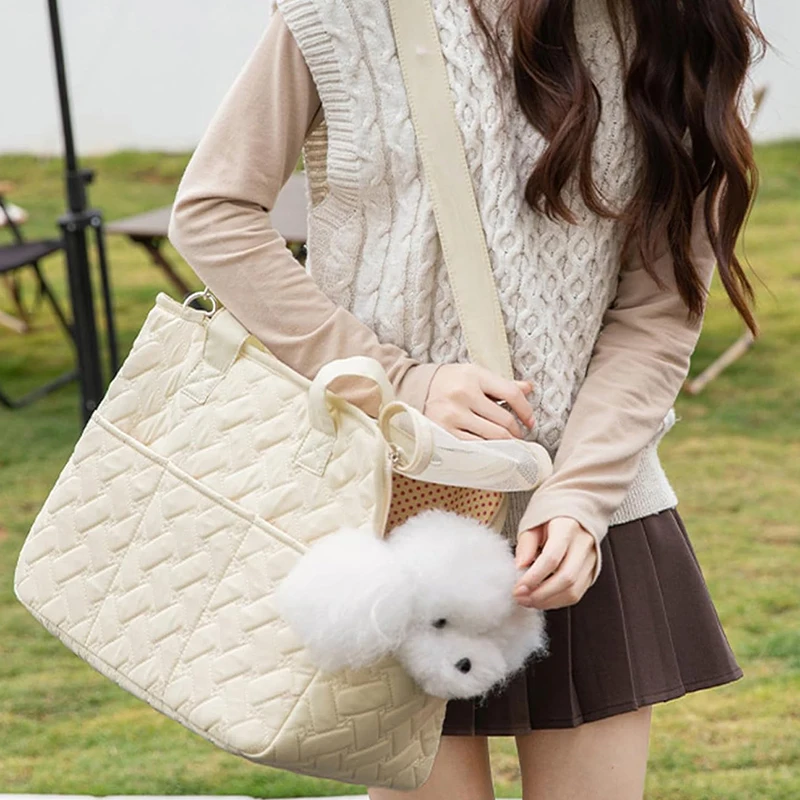 Bolsa transporte gatos y perros mini – malla transpirable cojín suave - imagen 4