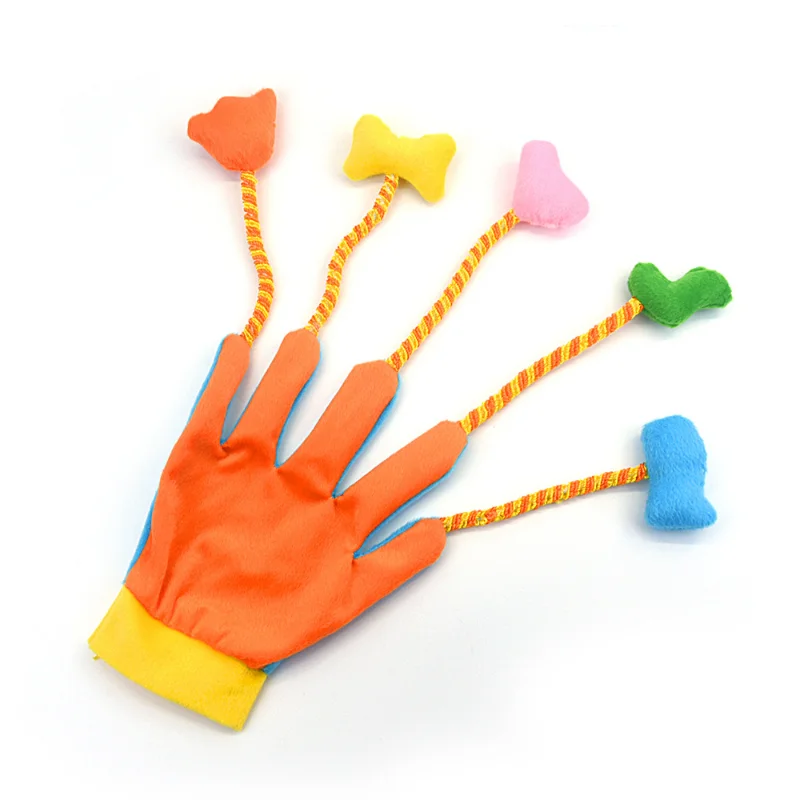 Juguetes creativos y divertidos para gatos, juguetes de peluche de plumas interactivas, guantes para gatitos y gatos grandes, aumenta la sensación - imagen 2