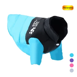 Abrigo de invierno reversible para perros pequeños y Chihuahuas