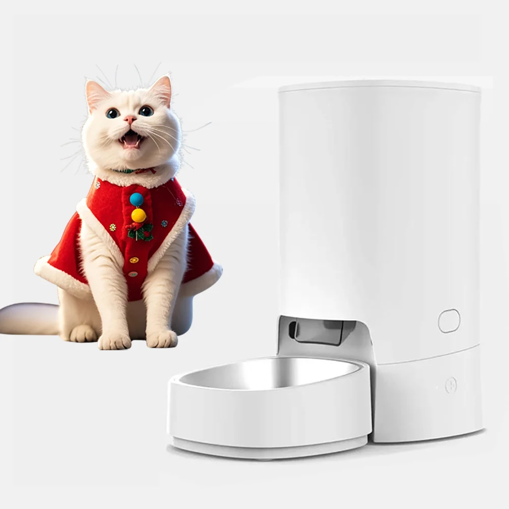 Alimentador automático para mascotas de 3,5 l, dispensador inteligente de comida para perros con tazón de acero inoxidable, temporizador, Control remoto, suministro de alimentación para perros y gatos
