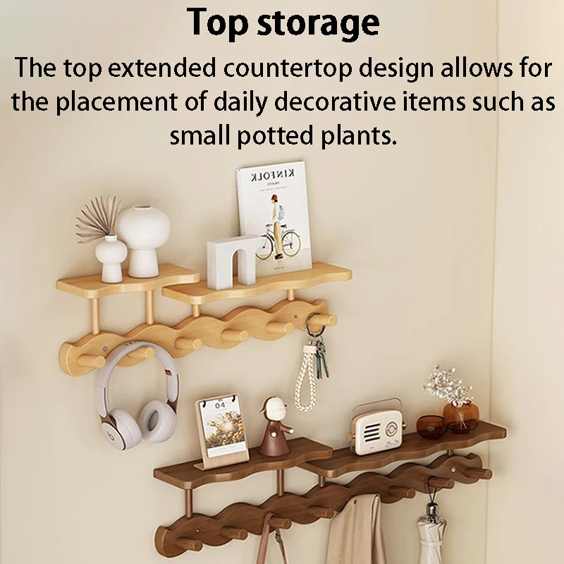 Perchero de pared con ganchos y estante para correas de gato y perro - imagen 4