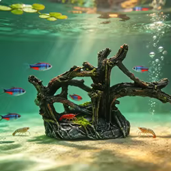 Raiz artificial para acuario - Refugio para peces y camarones