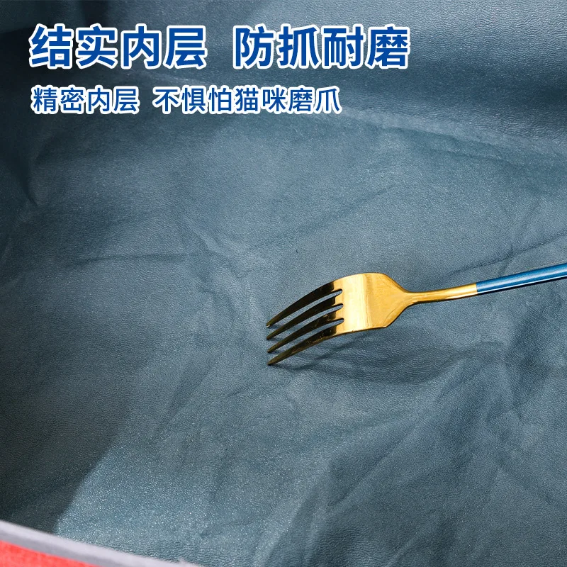 Caja de arena para gatos semicerrada, plegable, portátil, impermeable, tela Oxford, inodoro abierto para gatos, productos para mascotas, inodoro para mascotas - imagen 5