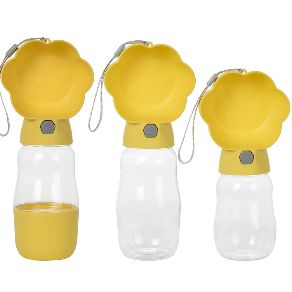 Botella de agua grande 2 en 1 para perros, cuencos portátiles para viajes al aire libre para perros pequeños y grandes, diseño de pata, alimentador para cachorros, suministros para mascotas - imagen 4