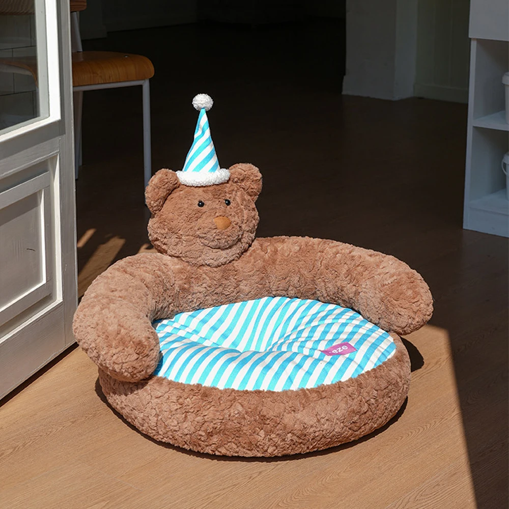 Cama con forma de oso para perros pequeños y medianos – Desmontable - imagen 5