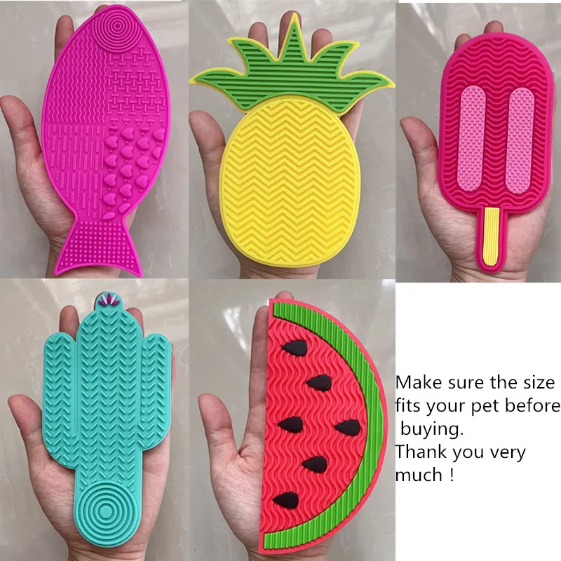 Adecuado para mascotas pesando menos de 3 kilogramos estera gatos tazones de comida lenta ventosa alimentación comida silicona lamer, producto pequeño - imagen 3