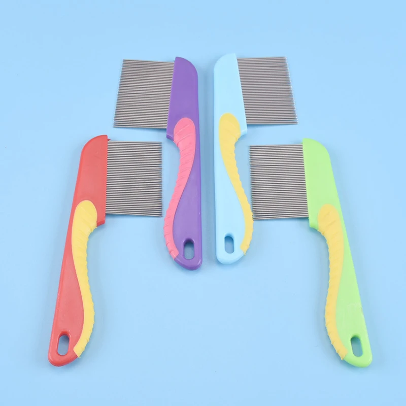 Peines de aseo para perros y gatos, peine de aguja larga y corta de acero inoxidable, nudo para mascotas - imagen 4