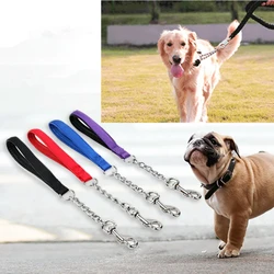 Correa anti-masticar de acero inoxidable para perros grandes