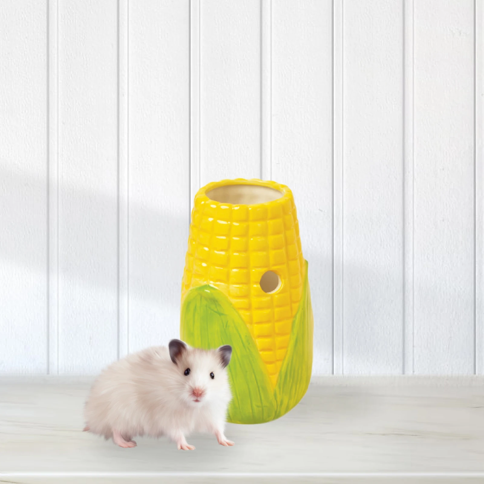 Casa de cerámica para hámster, cuenco de comida para animales pequeños, creativo, duradero, multiusos, para hurón enano, erizo, gerbils, suministros para mascotas - imagen 3