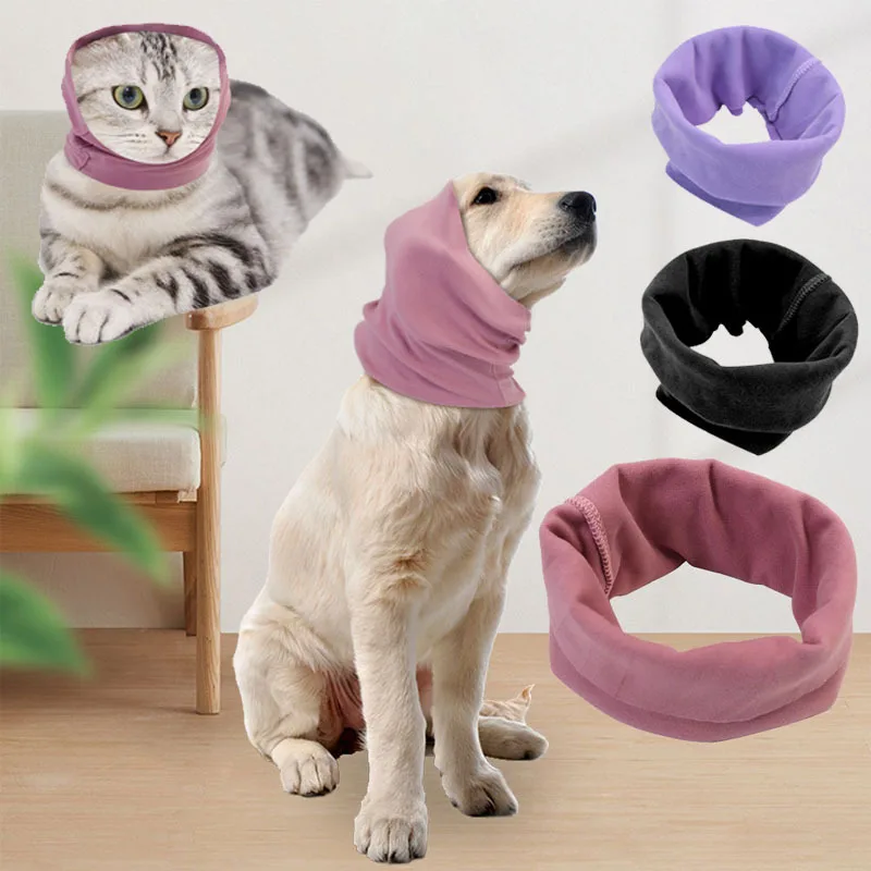 Orejeras para el cuidado de perros, orejeras suaves y cálidas a prueba de ruido, cubierta para las orejas para mascotas a prueba de viento, sombrero de tela, funda para la cabeza de baño, accesorios para perros - imagen 3