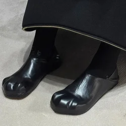 Zapatos Mary Jane de cuero sin cordones para mujer