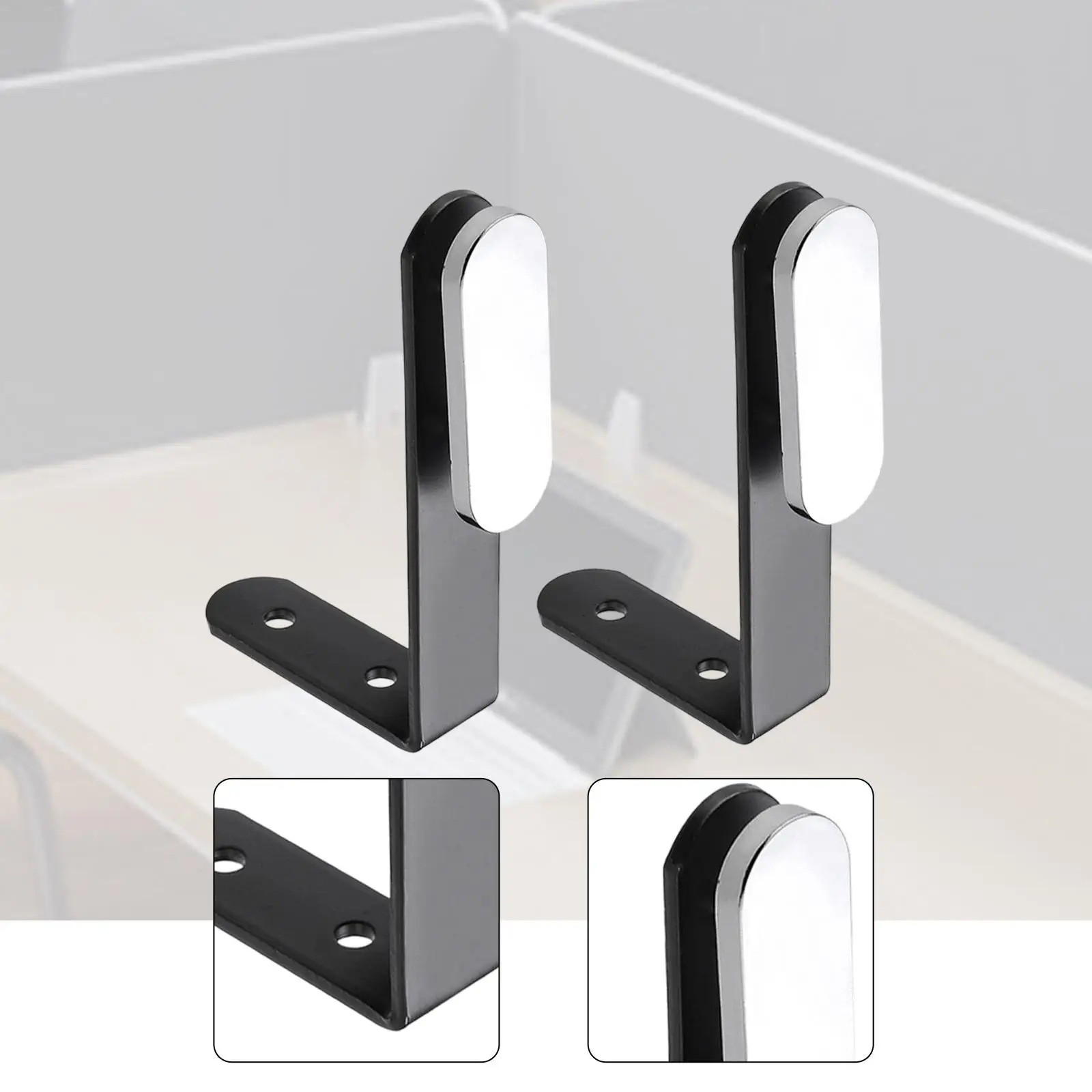 2pcs Desk Divider Clips Practical Structural Support ,Workspace, Screen Divider Clips