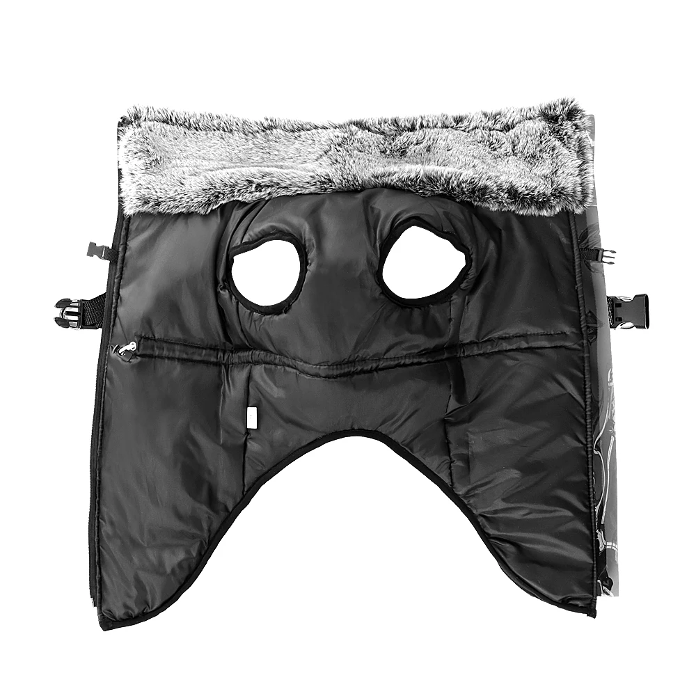 Ropa cálida para perro con arnés, chaleco impermeable para perro Labrador, Galgo, Bulldog francés, abrigo grande para invierno - imagen 5