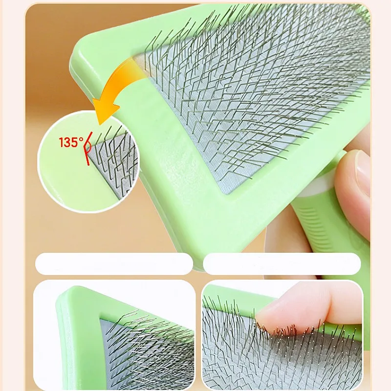 Cepillo quitapelos con masaje para perros y gatos – Cuida su pelo - imagen 5