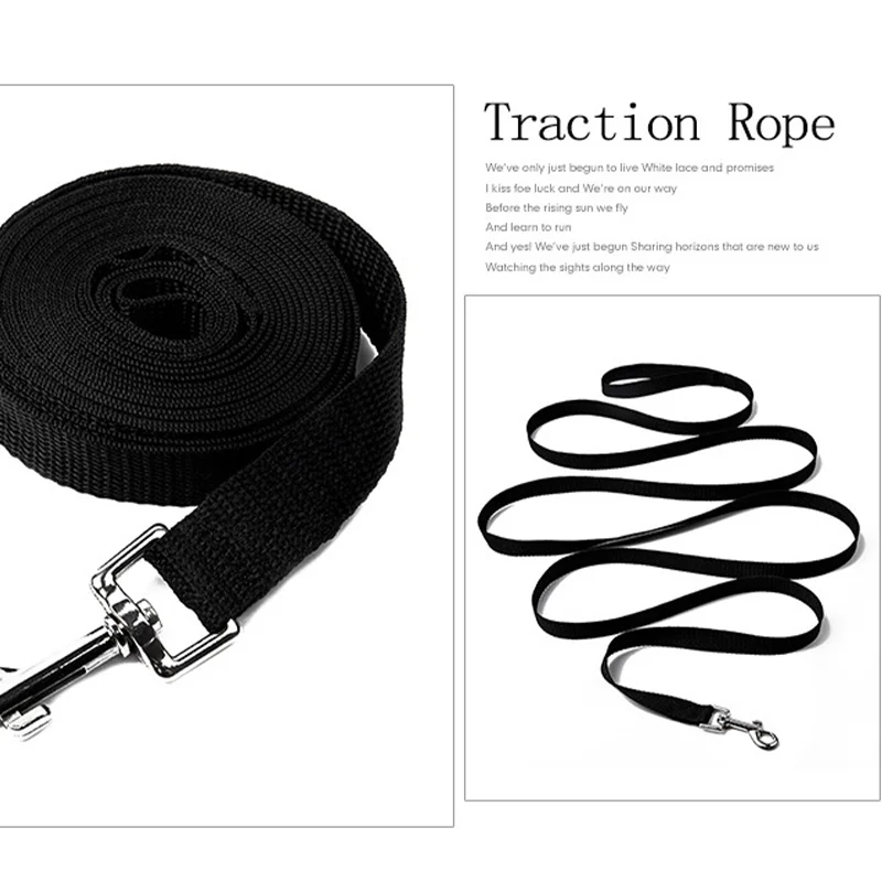 Correa de nailon para perros pequeños, medianos y grandes, Collar largo para gatos, cuerda de plomo para cachorros, paseo al aire libre, cuerda de tracción fuerte, suministros de Labrador - imagen 4