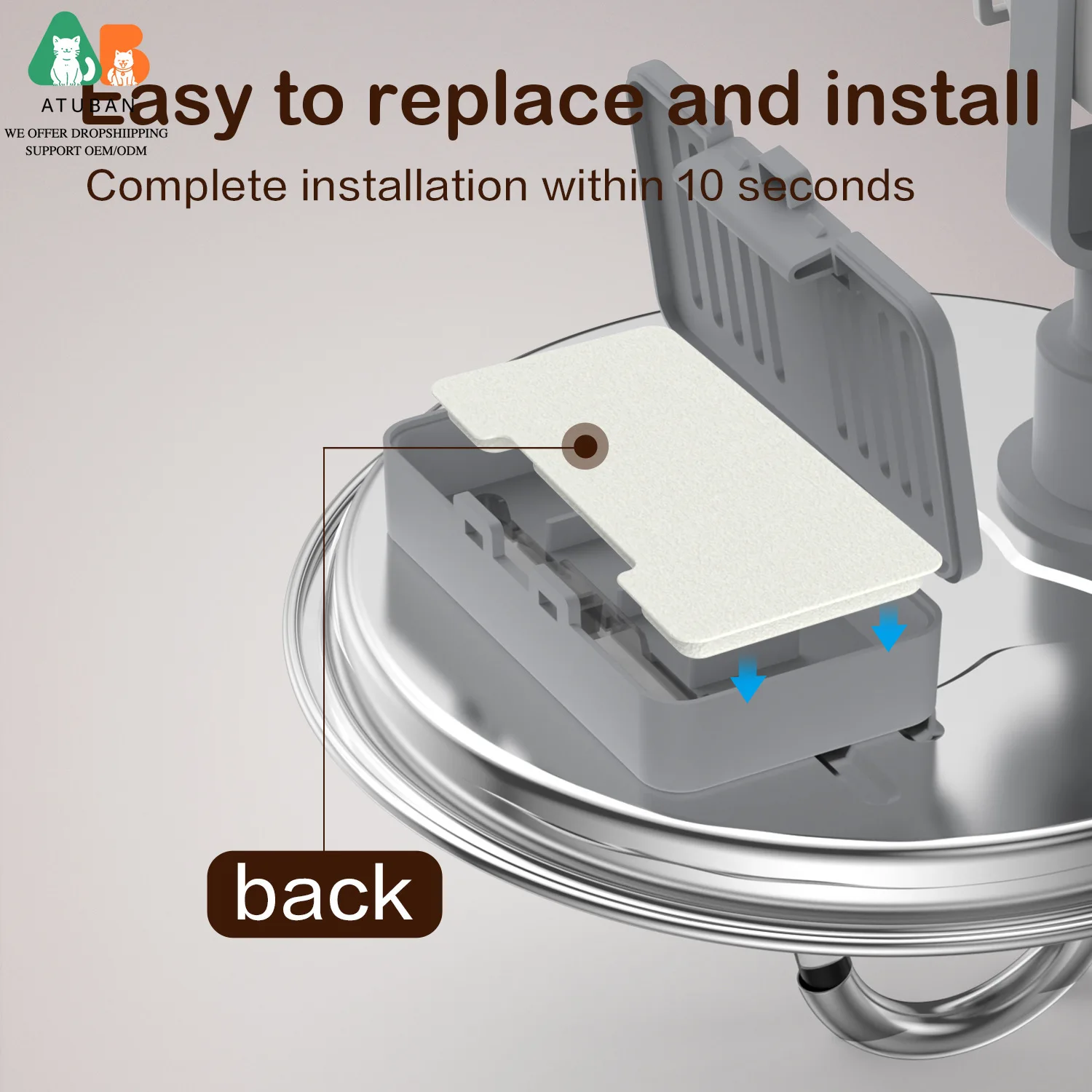 Juego de filtros esponjas recambio para fuentes agua gato y perro - imagen 3