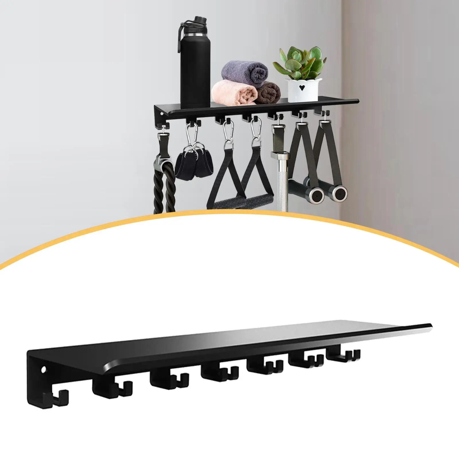 Estante compatible con accesorios tonales Estante de almacenamiento de fácil instalación de metal