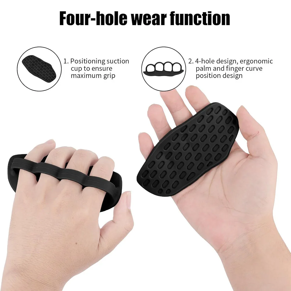 Guantes silicona para levantamiento pesas antideslizantes protección - imagen 4