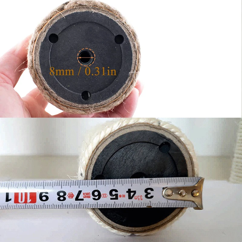 Poste rascador para gatos DIY, poste de repuesto para árbol para gatos, muebles de torre para gatos, poste rascador para gatitos con accesorios de tornillo M8 - imagen 3